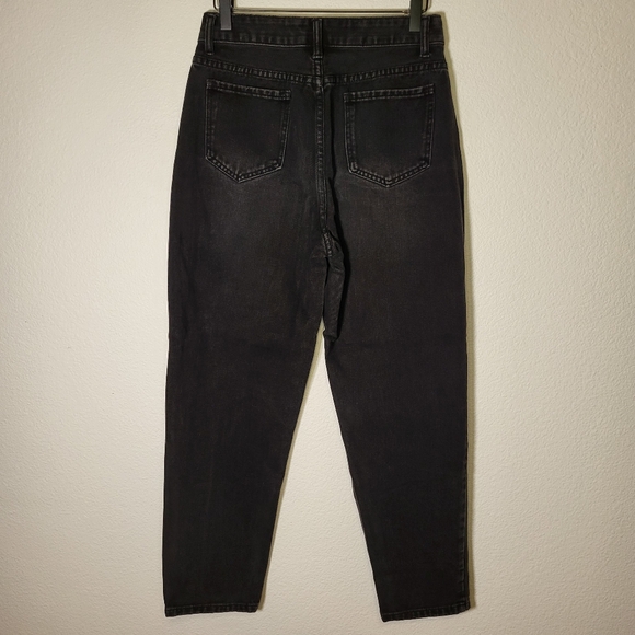 Shein Straight Leg Denim Jeans In Black size Medium Petite/4P (see measurements) - Picture 2 of 7